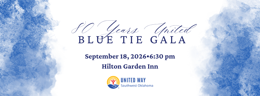 Save the Date Flyer for Blue Tie Gala 80 Years United September 18, 2026